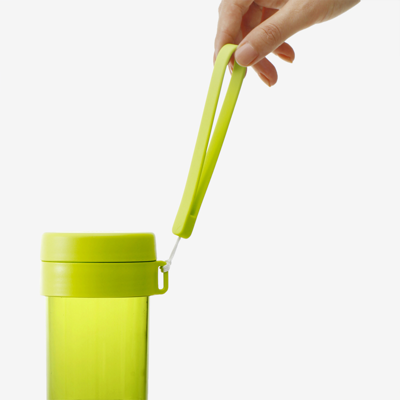 環保隨身茶杯 480ml（透明綠+綠色）